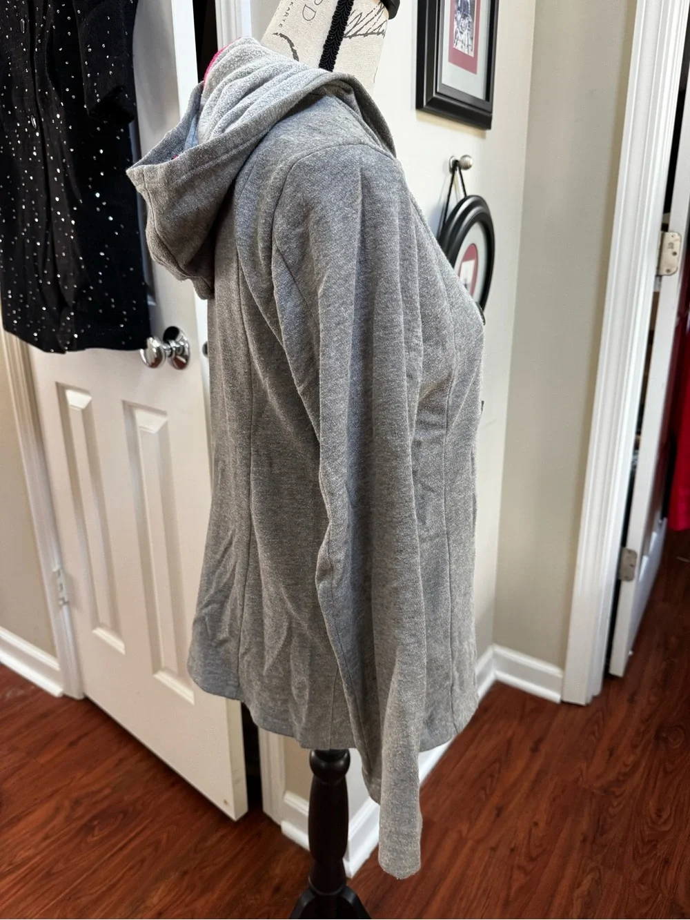 Old Navy Hooded Peacoat Knit Double-Breasted Lightweight but Cozy